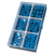 Schleifkappen-Set rund blau