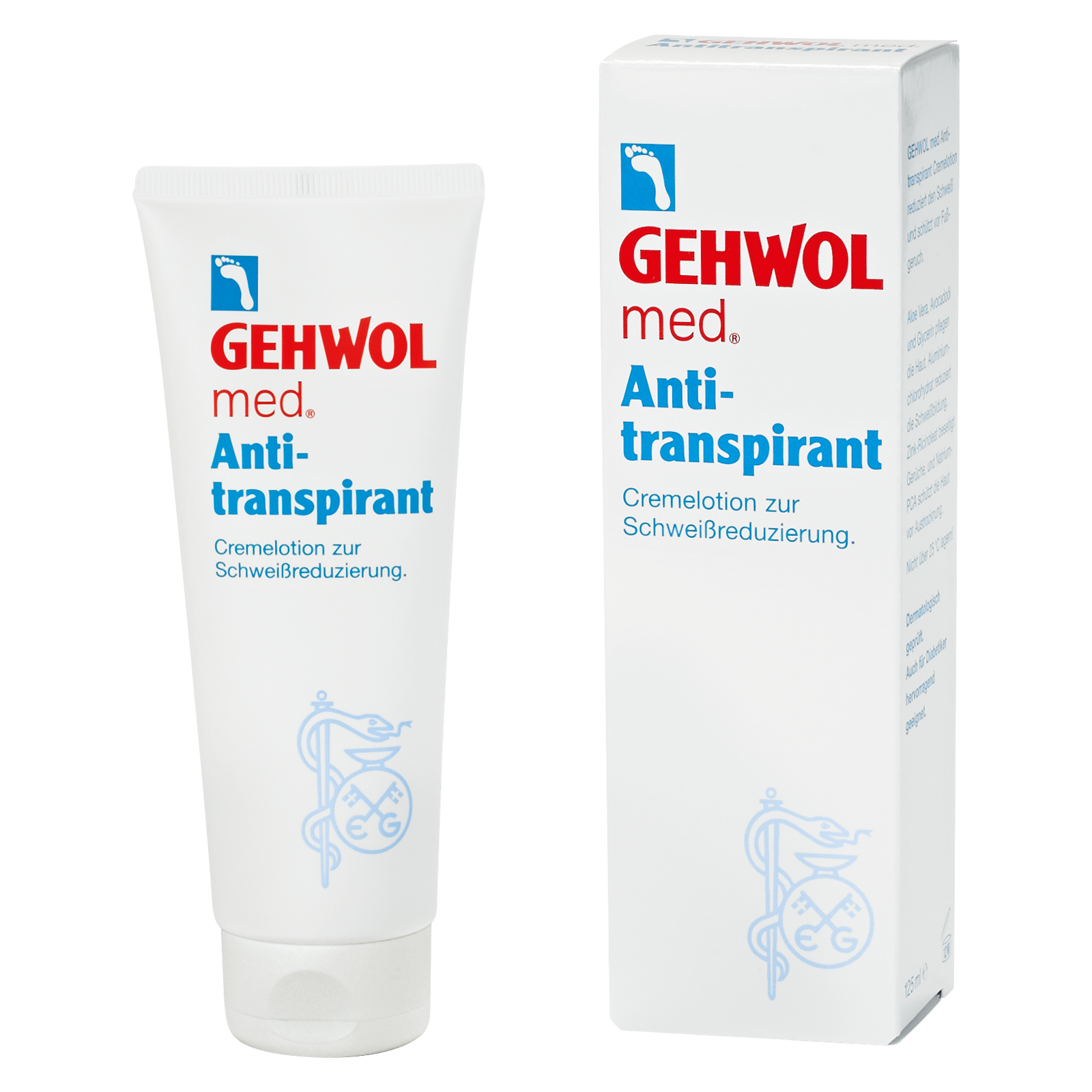 GEHWOL med Antiperspirant 125 ml tube - Foot care products for foot enthusiasts