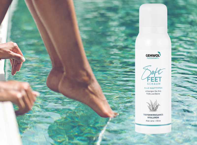 ProduktNewsLink_GEHWOL_FUSSKRAFT_Soft_Feet_Schaum