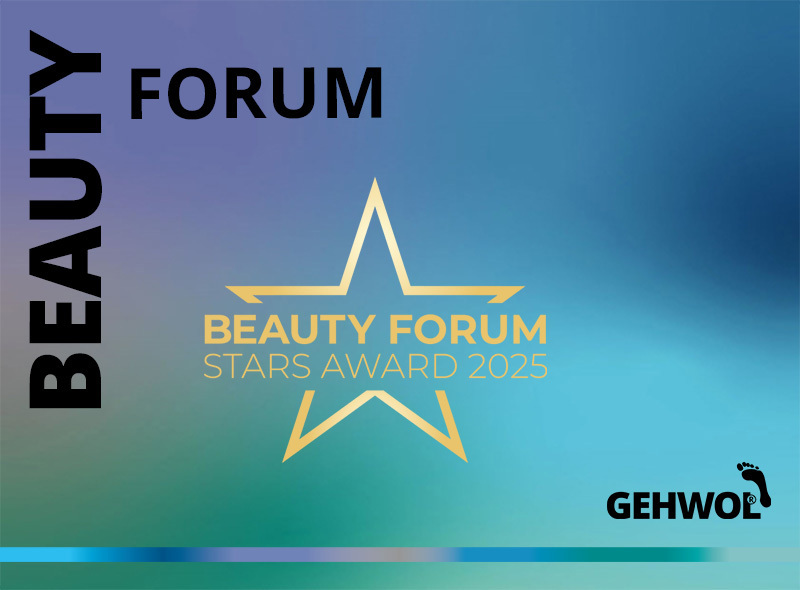 Der BEAUTY FORUM Stars Award feiert die Highlights der professionellen Beauty-Branche und wir sind stolz, wieder Teil davon zu sein. Auch in diesem Jahr gehen wir mit innovativen Geräten und großartigen Produkten an den Start. Das Voting findet vom 16. Juni bis zum 1. September 2025 statt. Jetzt abstimmen!
