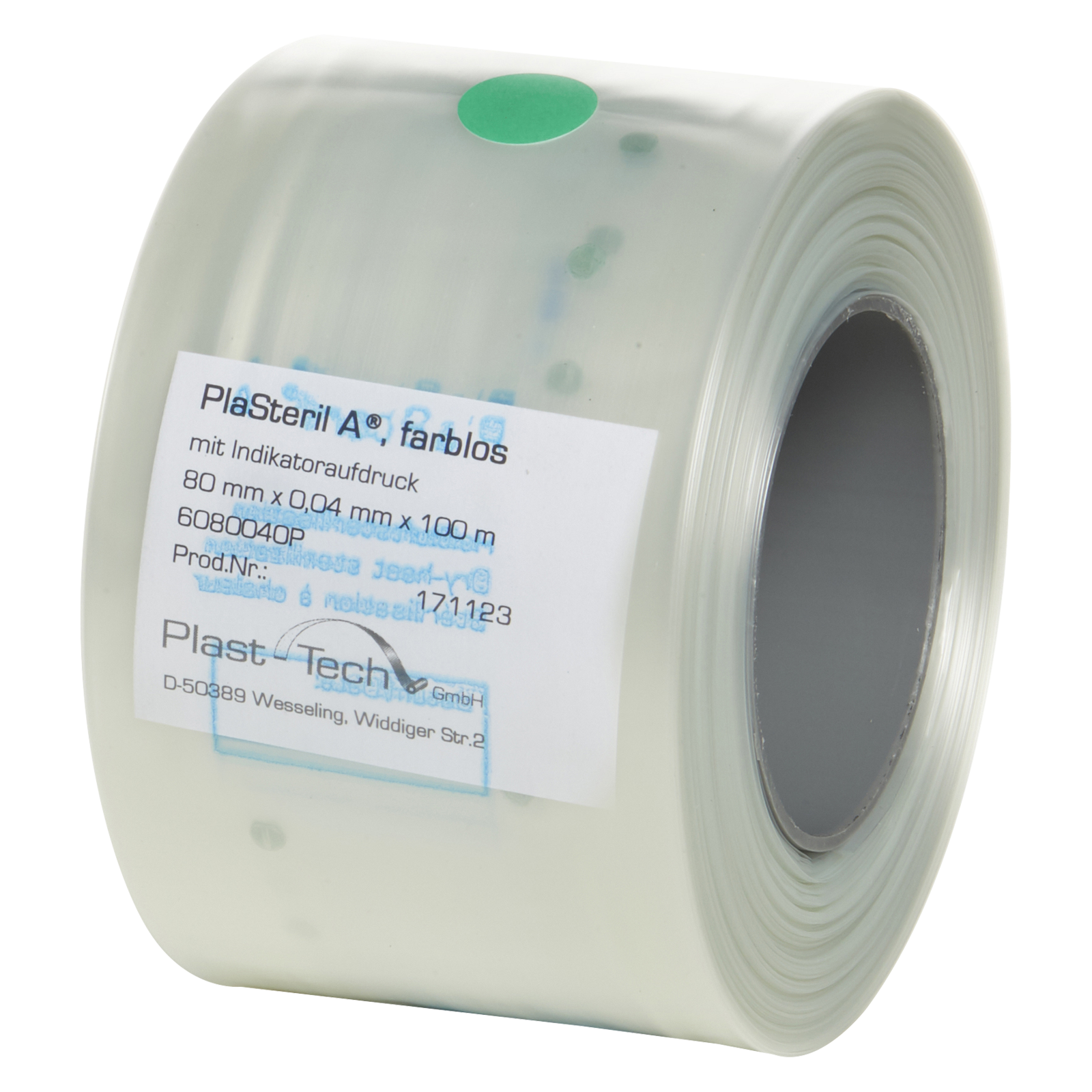 Folie für Heißluftsterilisatoren PlaSteril A Rolle 8 cm x 100 m
