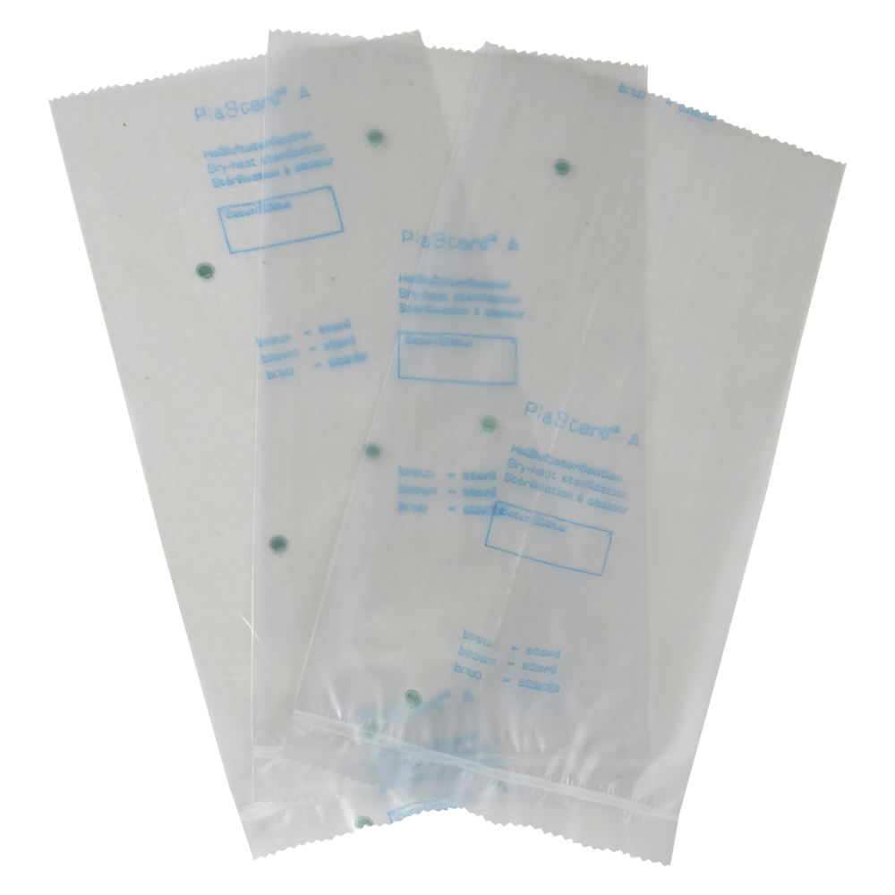 Sterilization bags for hot air sterilizers PlaSteril A bags 12x25cm 1.000 pieces