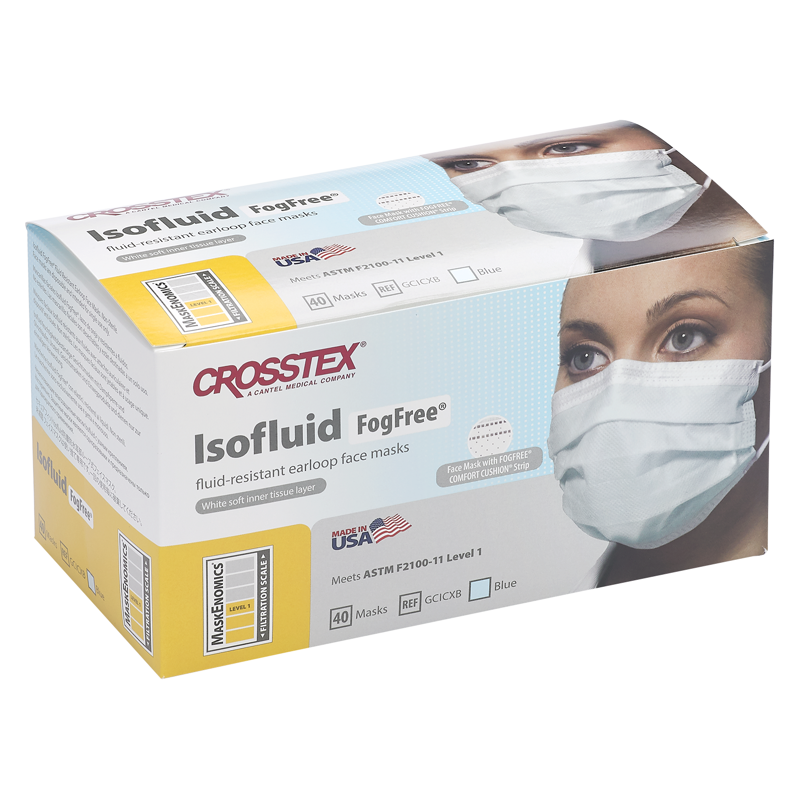 CROSSTEX Isofluid fog free Mund- und Nasenschutzmaske