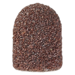 Replaceable cap round Ø 10 mm coarse, brown (10 pieces)
