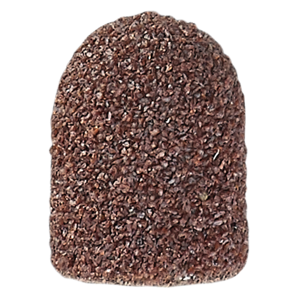 Replaceable cap round Ø 10 mm coarse, brown (10 pieces)