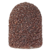 Replaceable cap round Ø 10 mm coarse, brown (10 pieces)