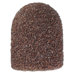 Replaceable cap round Ø 13 mm coarse, brown (10 pieces)