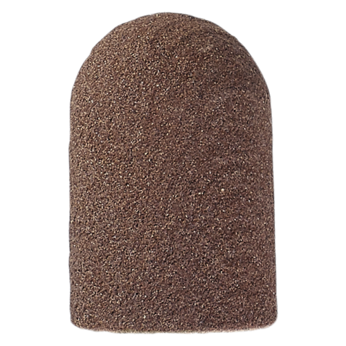 Replaceable cap round Ø 16 mm fine, brown (10 pieces)