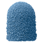 Schleifkappe rund Ø 10 mm grob, blau