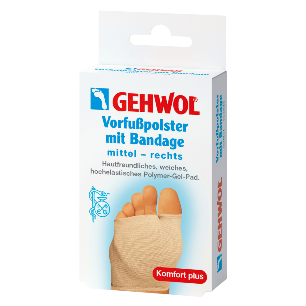 Vorfußpolster mit Bandage mittel