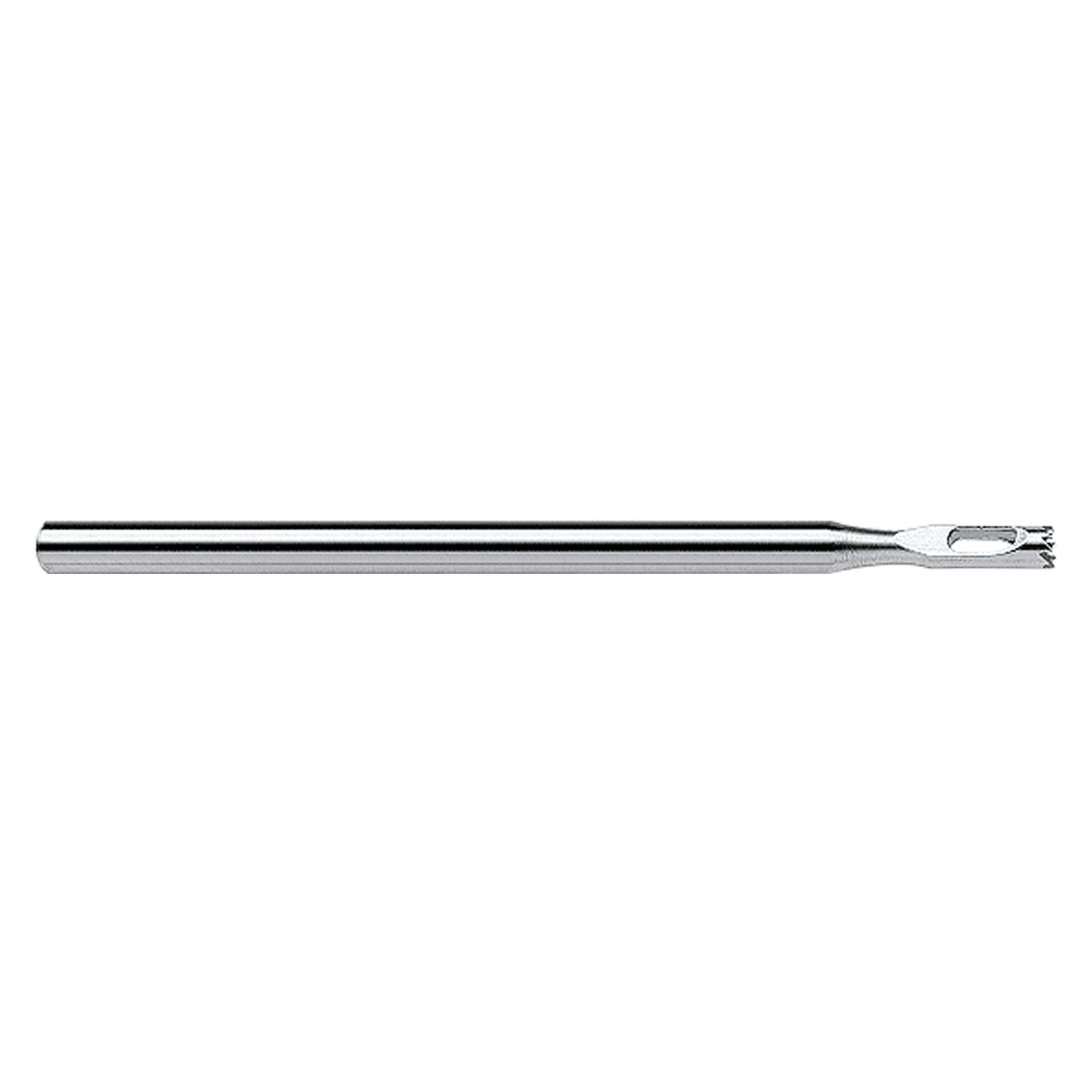 Long hole hollow grinder with toothed blade