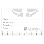 GEHWOL Bogen Spangendokumentation neutral