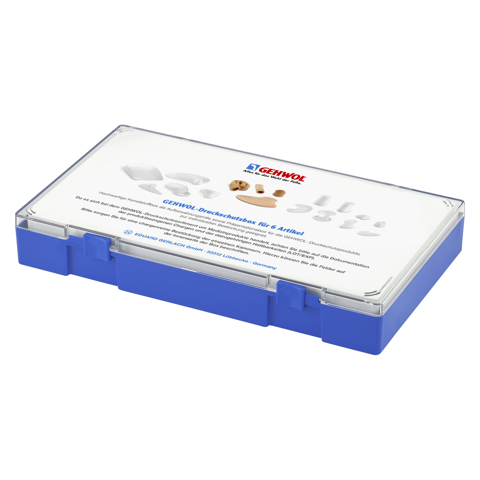 315203713 | GEHWOL pressure protection presentation box empty 6-division