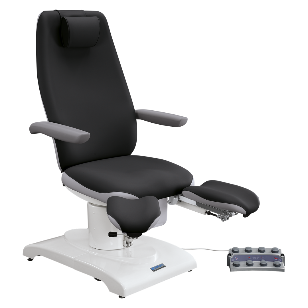 Foot care chair Concept F3 anthracite/chrome