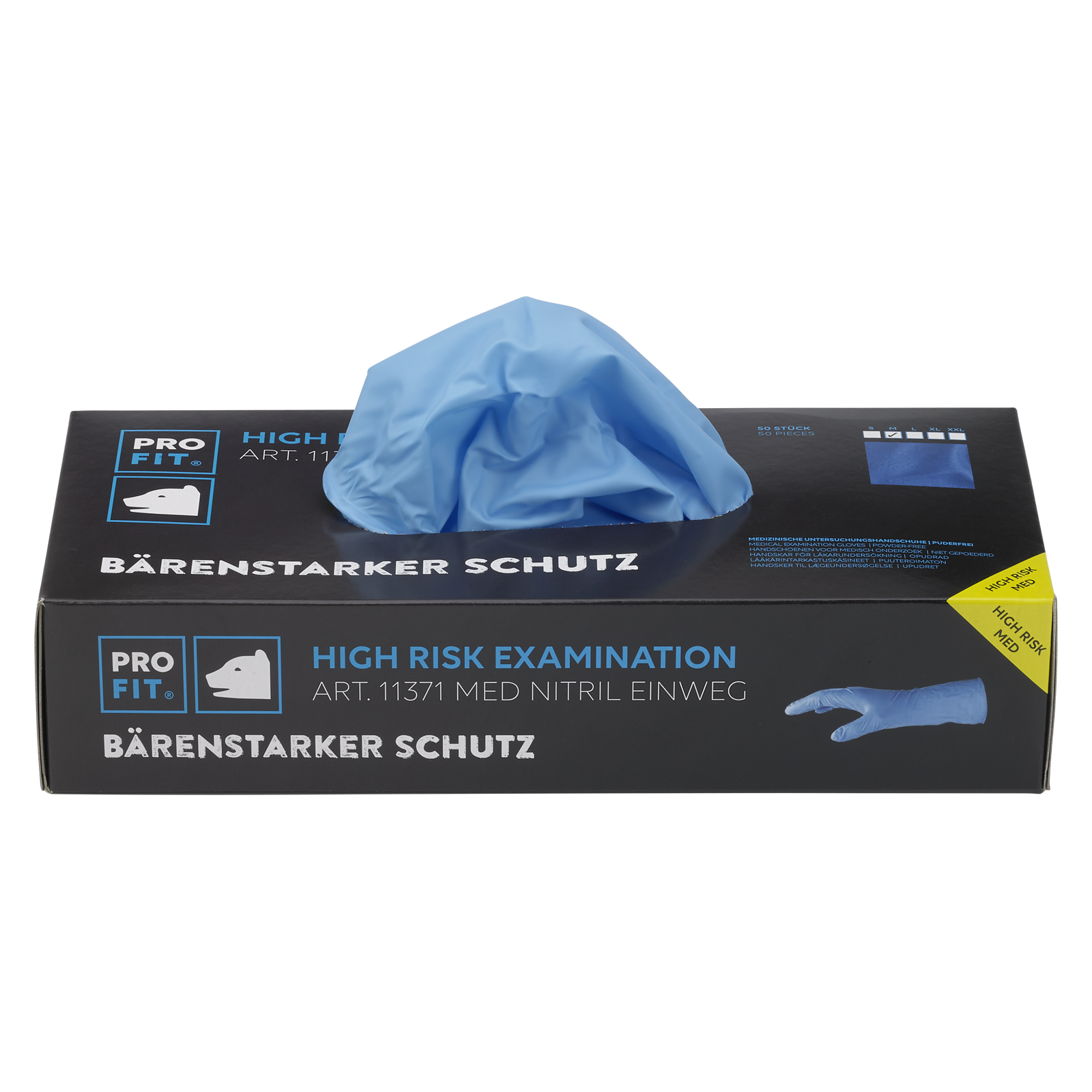Handschuhe High Risk Nitril blau