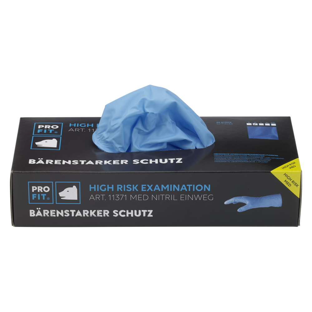 Handschuhe High Risk Nitril blau