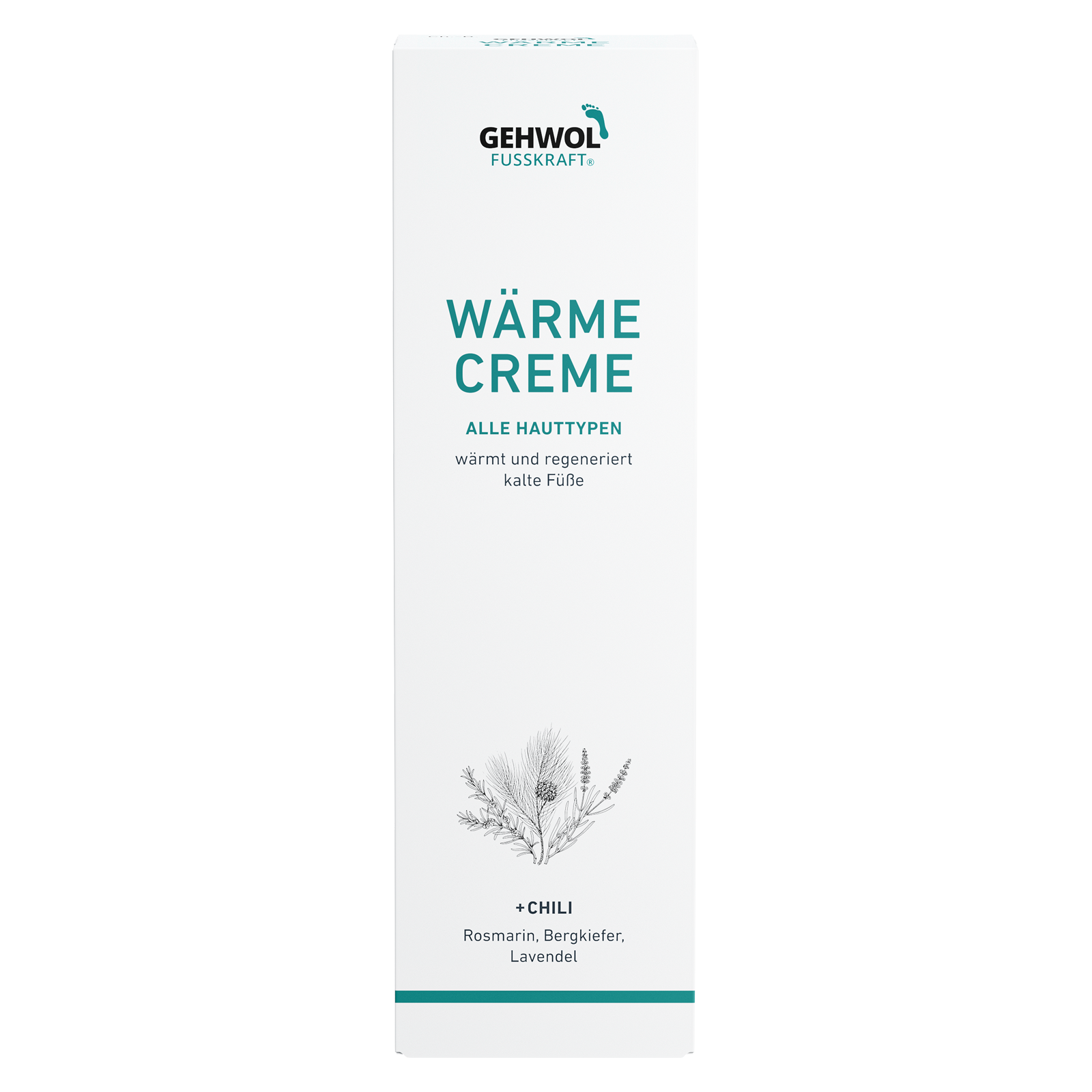 Deko-Faltschachtel GEHWOL FUSSKRAFT Wärme Creme