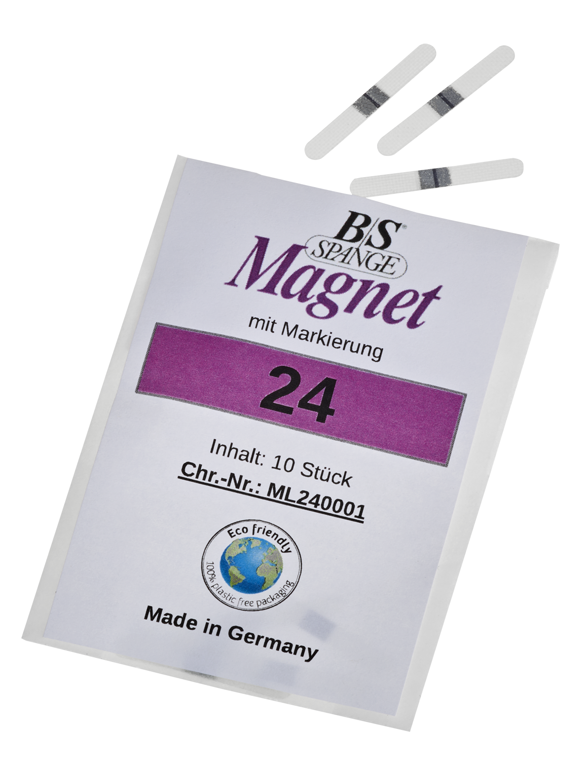 B/S Spangen Magnet mit Mittenmarkierung